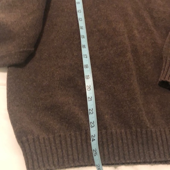 Oscar de la Renta brown Warm men’s winter/fall sweater - Picture 4 of 5